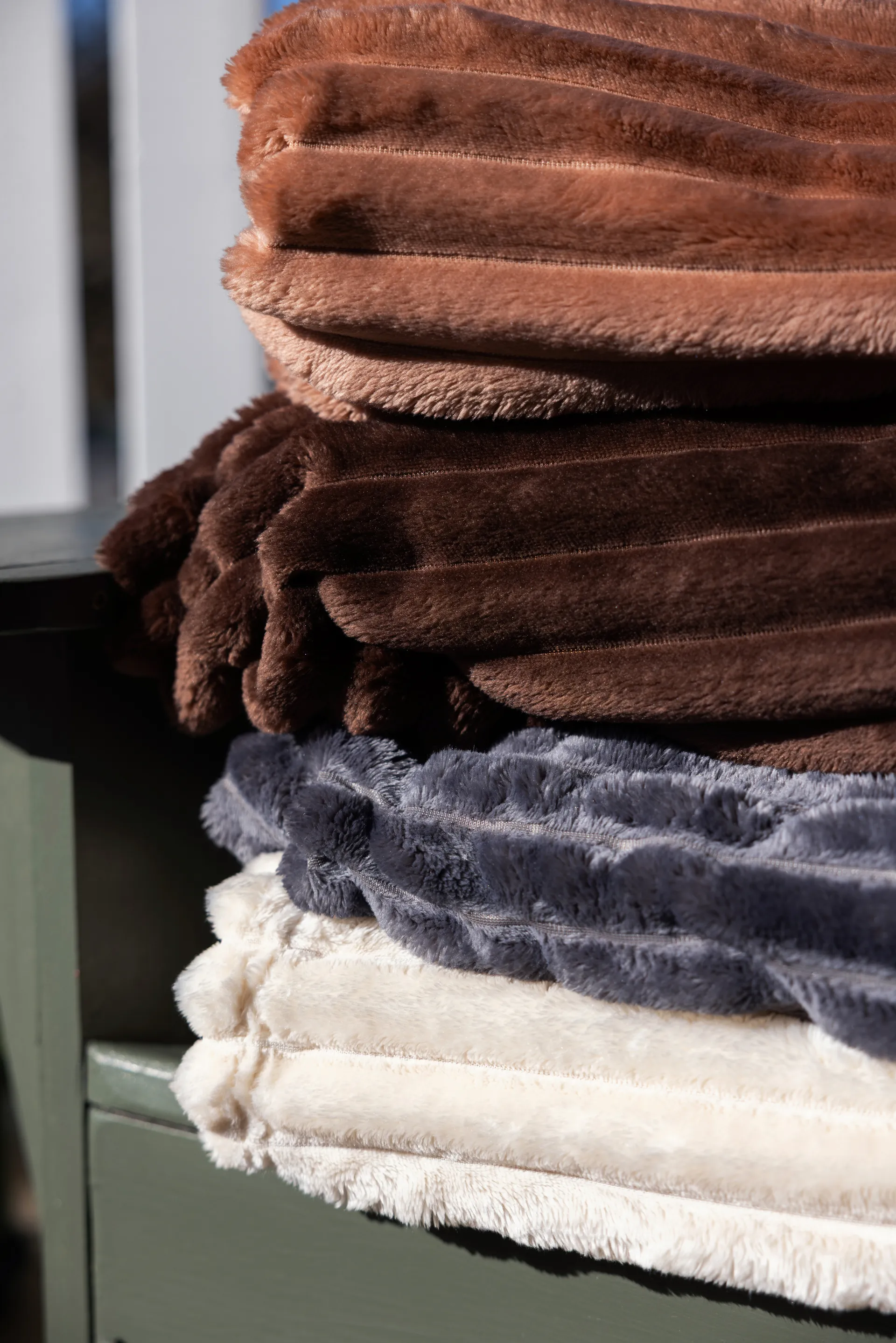 Esther fleecepläd, Ljusbrun Sagaform