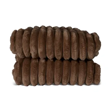 Esther fleecepläd - Mörkbrun - Sagaform