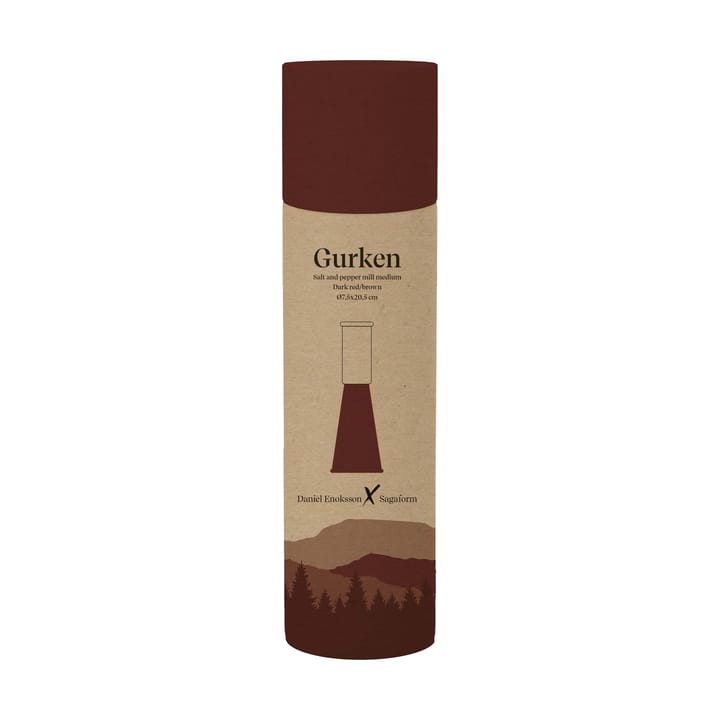 Gurken salt- och pepparkvarn medium 20,5 cm, Röd-brun Sagaform
