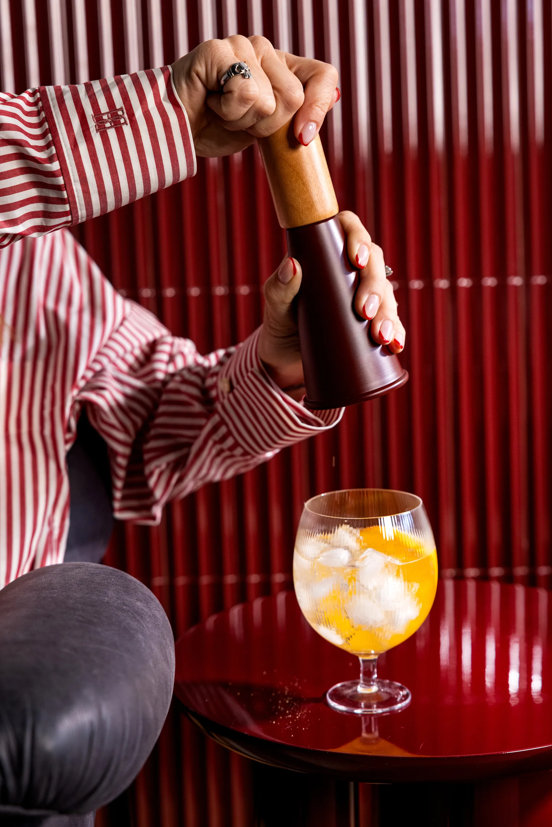 Gurken salt- och pepparkvarn medium 20,5 cm, Röd-brun Sagaform