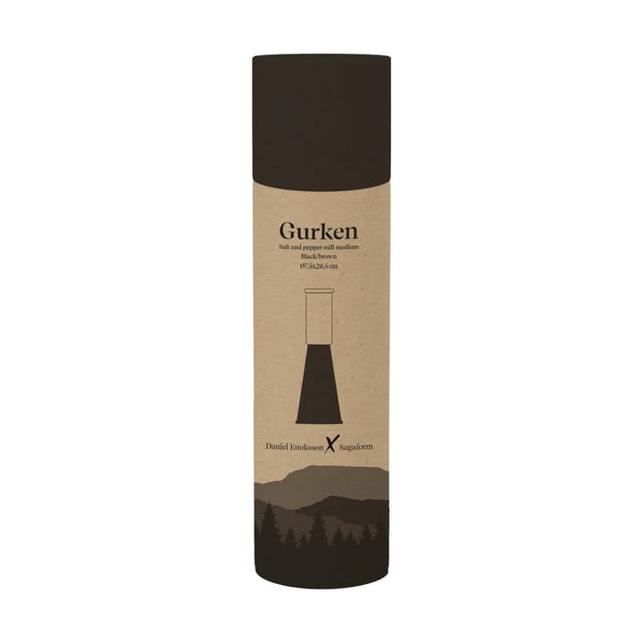 Gurken salt- och pepparkvarn medium 20,5 cm, Svart-brun Sagaform