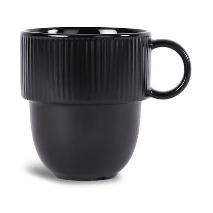 Inka kopp med öra 27 cl, Svart