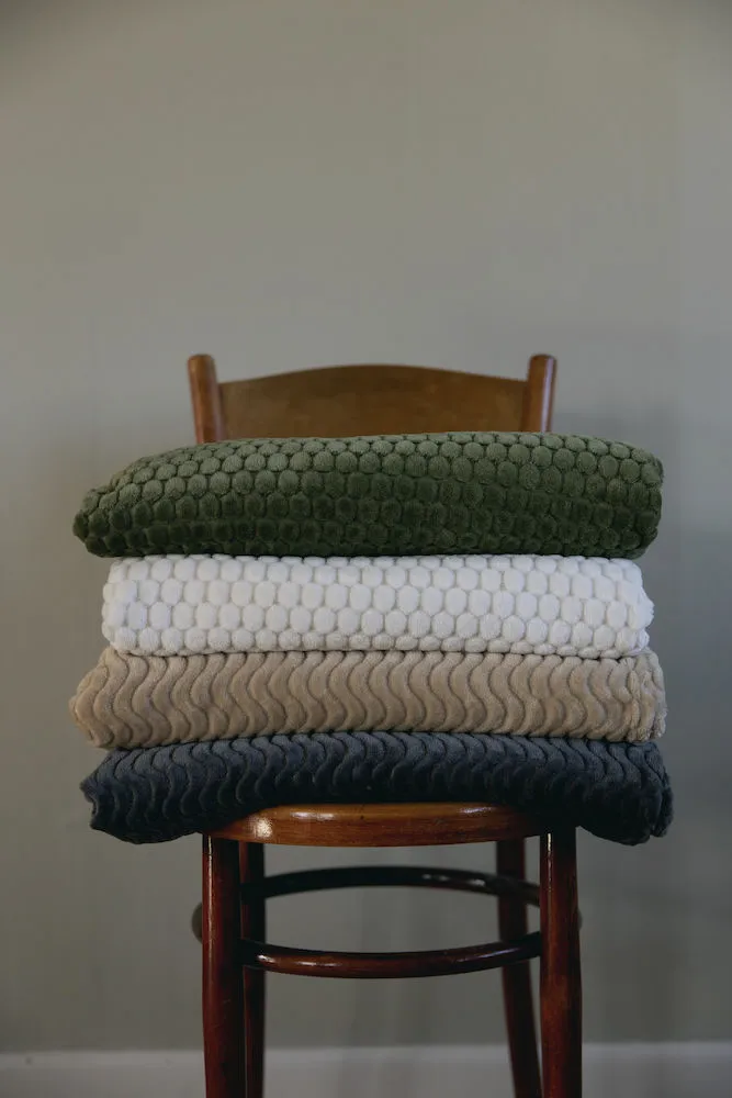 Maja fleecepläd, Grön Sagaform