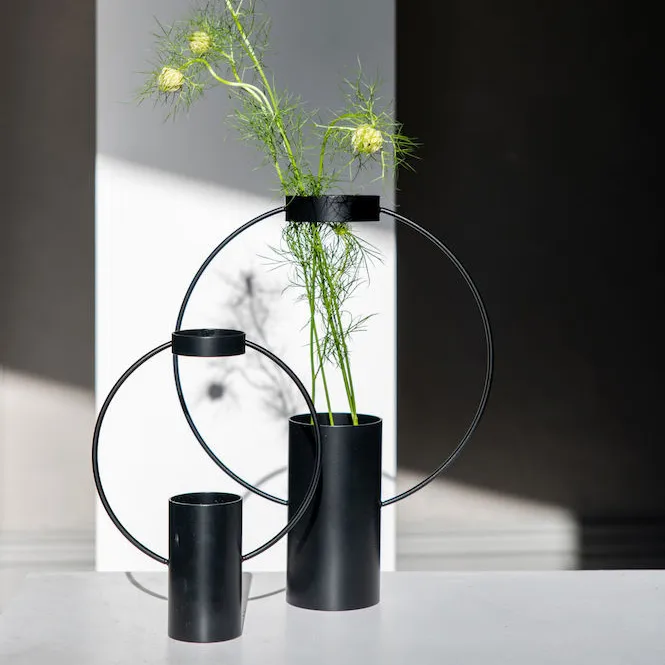 Moon vas 21 cm, Svart Sagaform