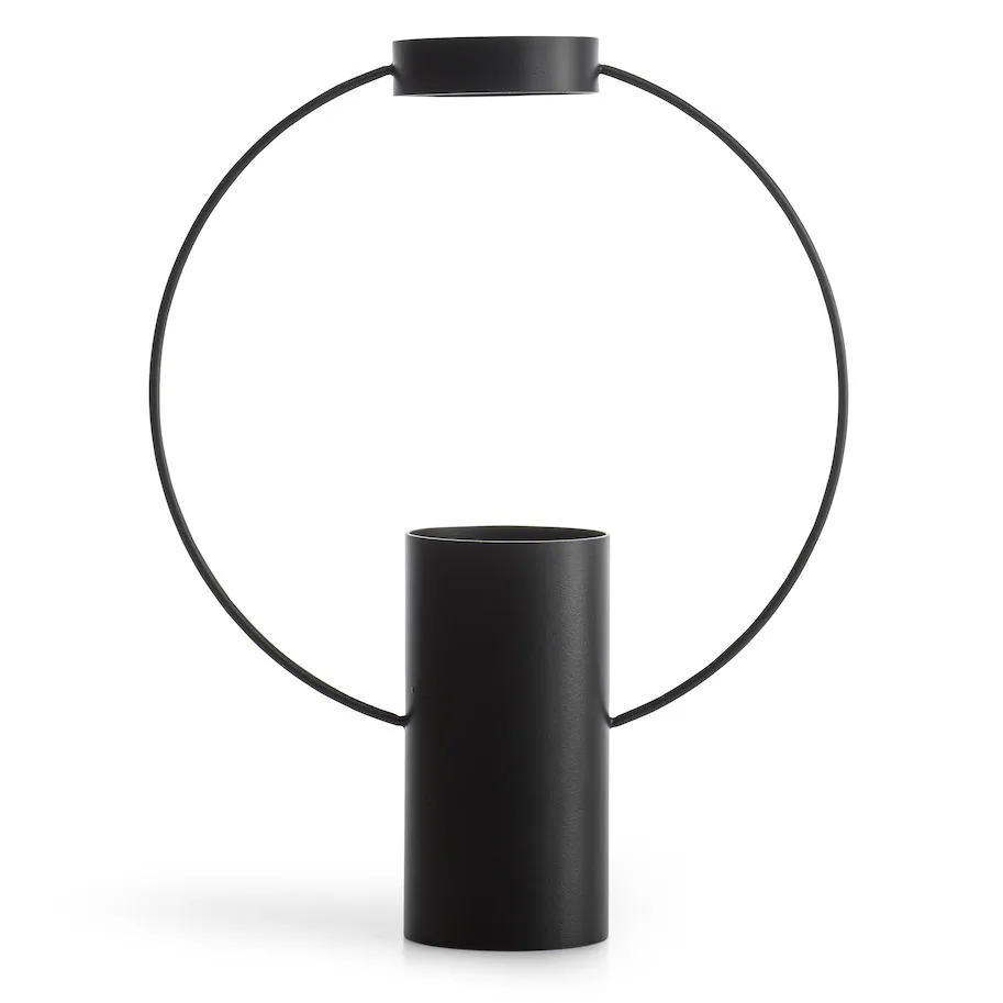 Moon vas 30 cm, Svart Sagaform