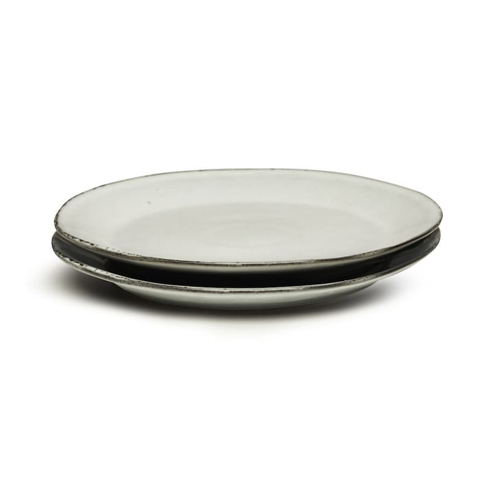 Nature assiett 2-pack - Ljusgrå - Sagaform