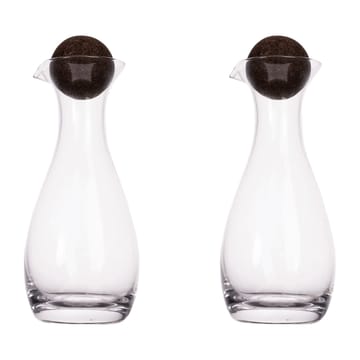 Nature olja/vinägerflaska med korkkula 2-pack 35cl - Klar-mörkbrun - Sagaform