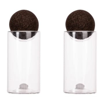 Nature salt- och pepparset med korkkula 2-pack - Klar-mörkbrun - Sagaform