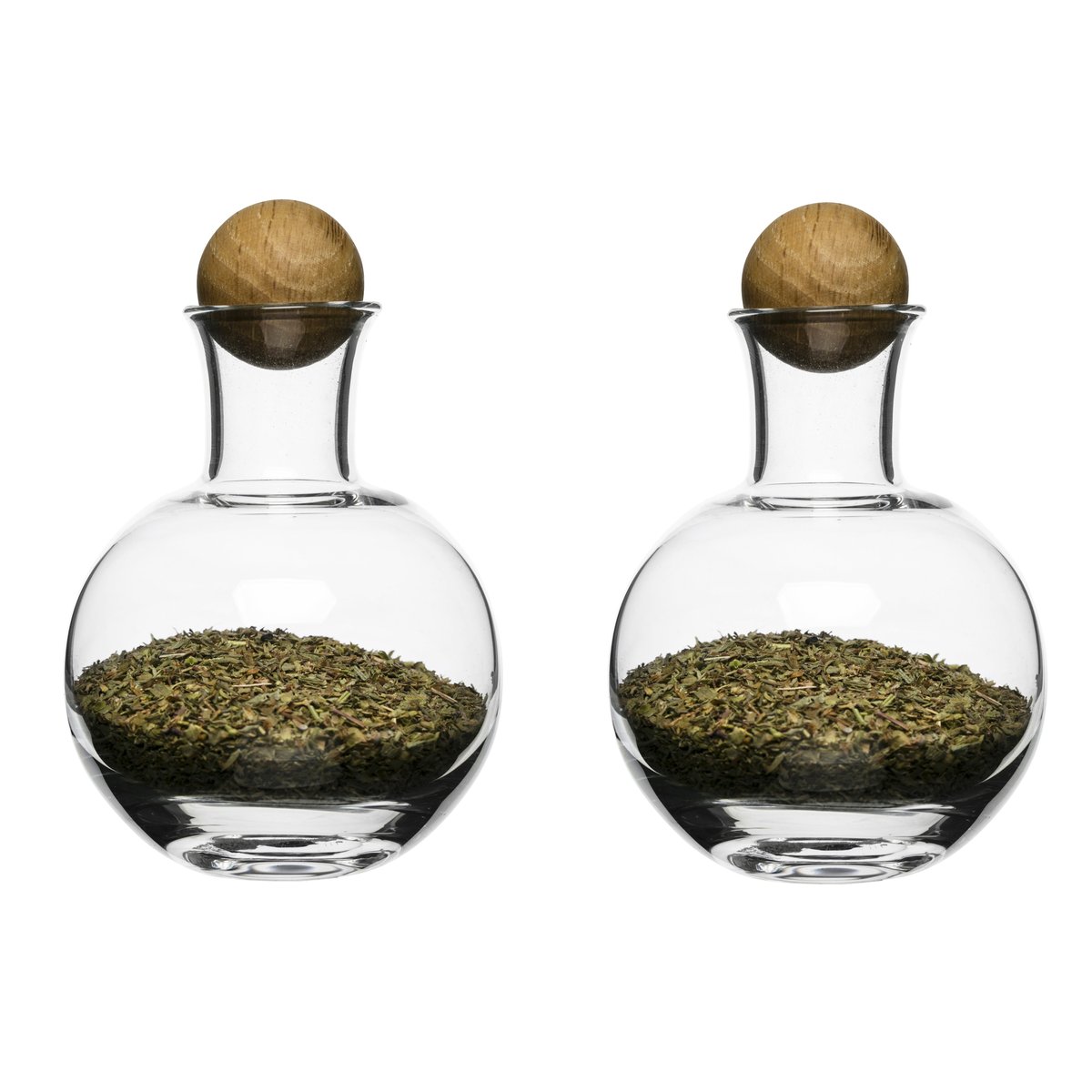 Sagaform Nature serveringsset 2-pack | Skandinavisk Design | Saltkar & Pepparkar | Brun