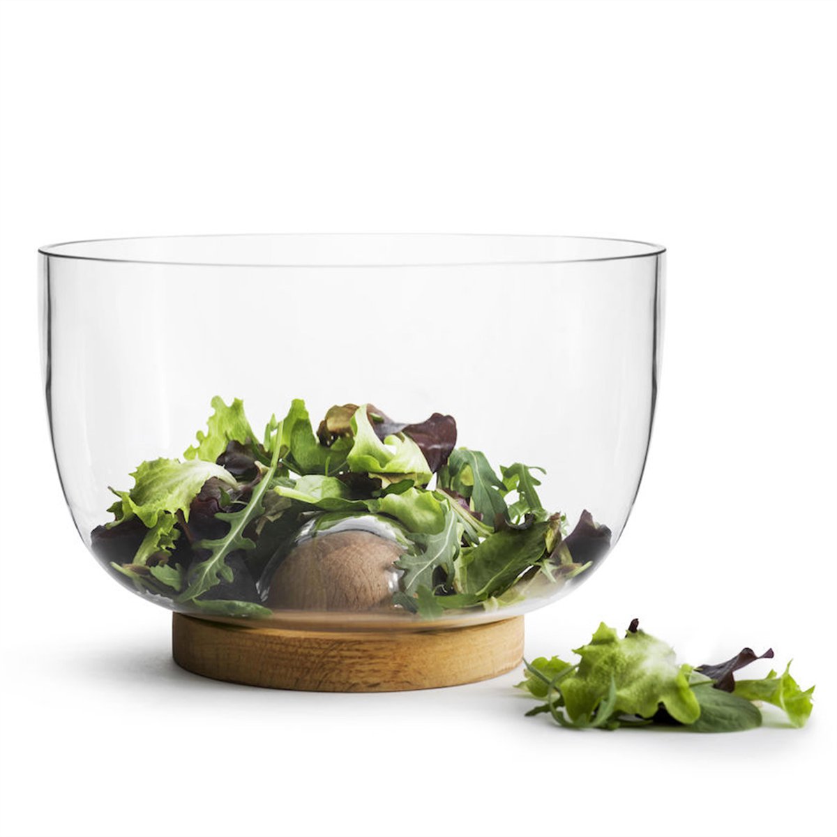 Sagaform Nature serveringsskål stor | Skandinavisk Design | Serveringsskålar | Transparent
