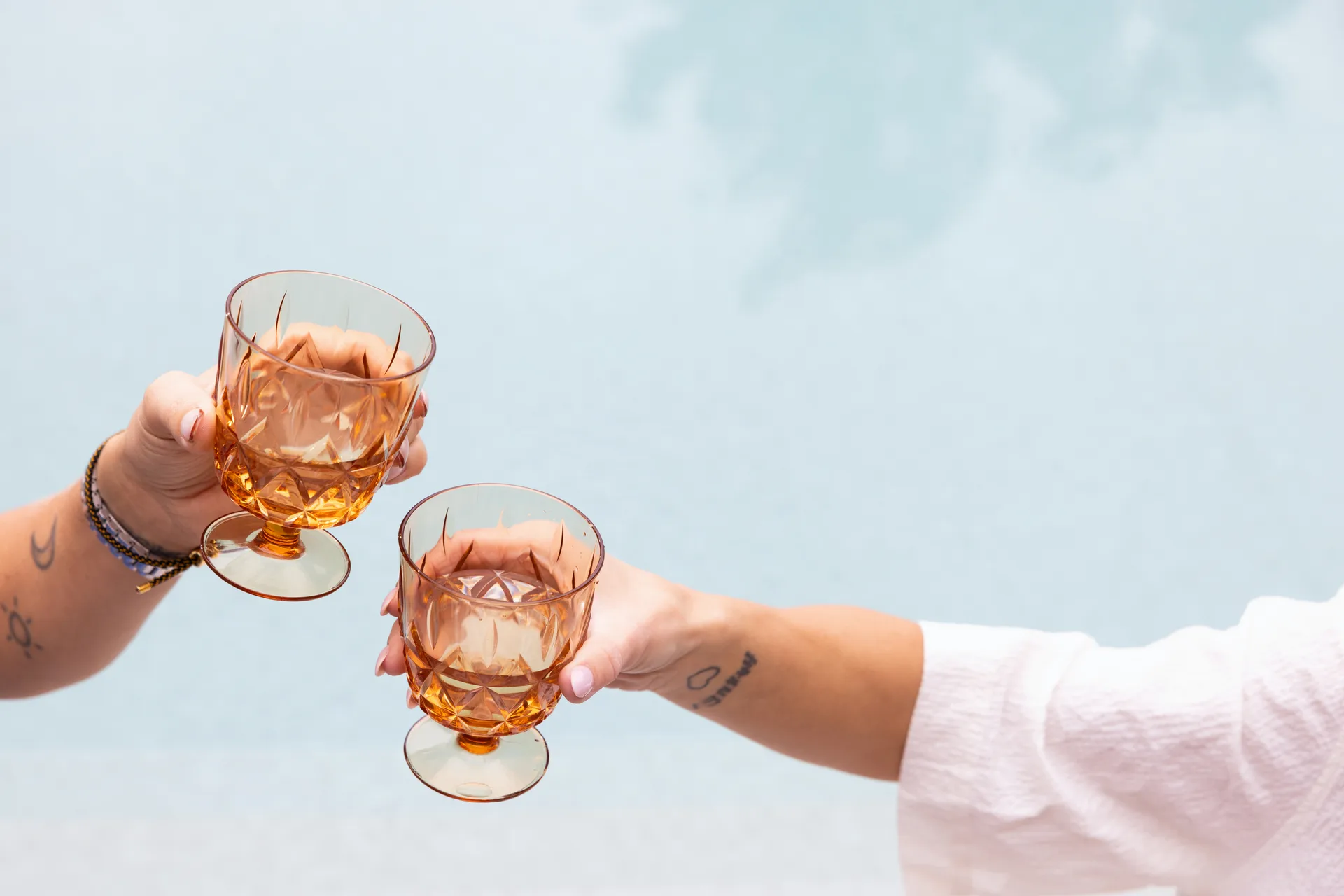 Picknick Juni plastglas 4-pack, Amber Sagaform