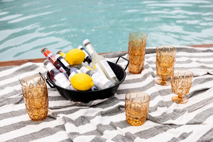 Picknick Juni plastglas 4-pack, Amber Sagaform