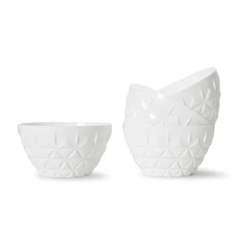 Picknick skål 4-pack - Vit - Sagaform