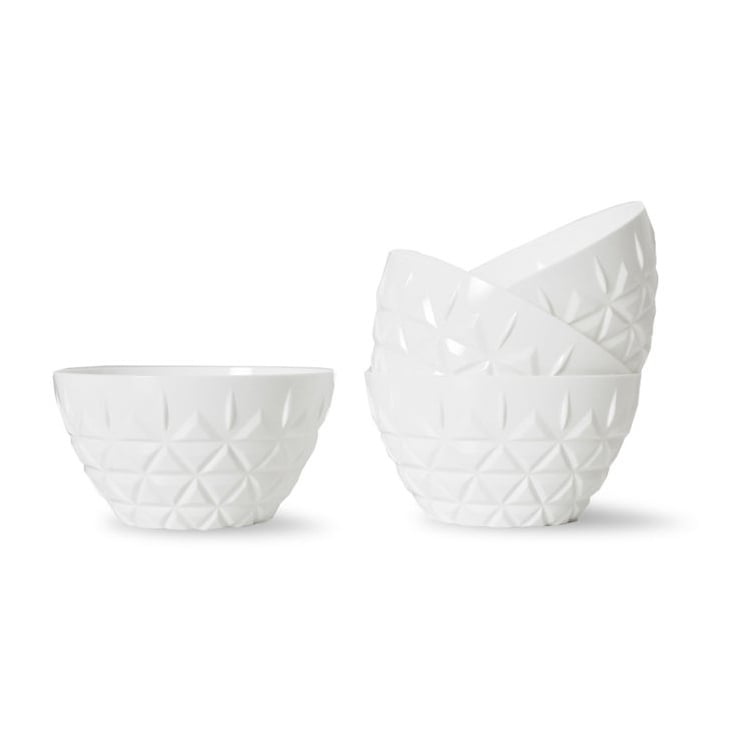 Sagaform Picknick skål 4-pack Vit | Skandinavisk Design | Serveringsskålar | Vit