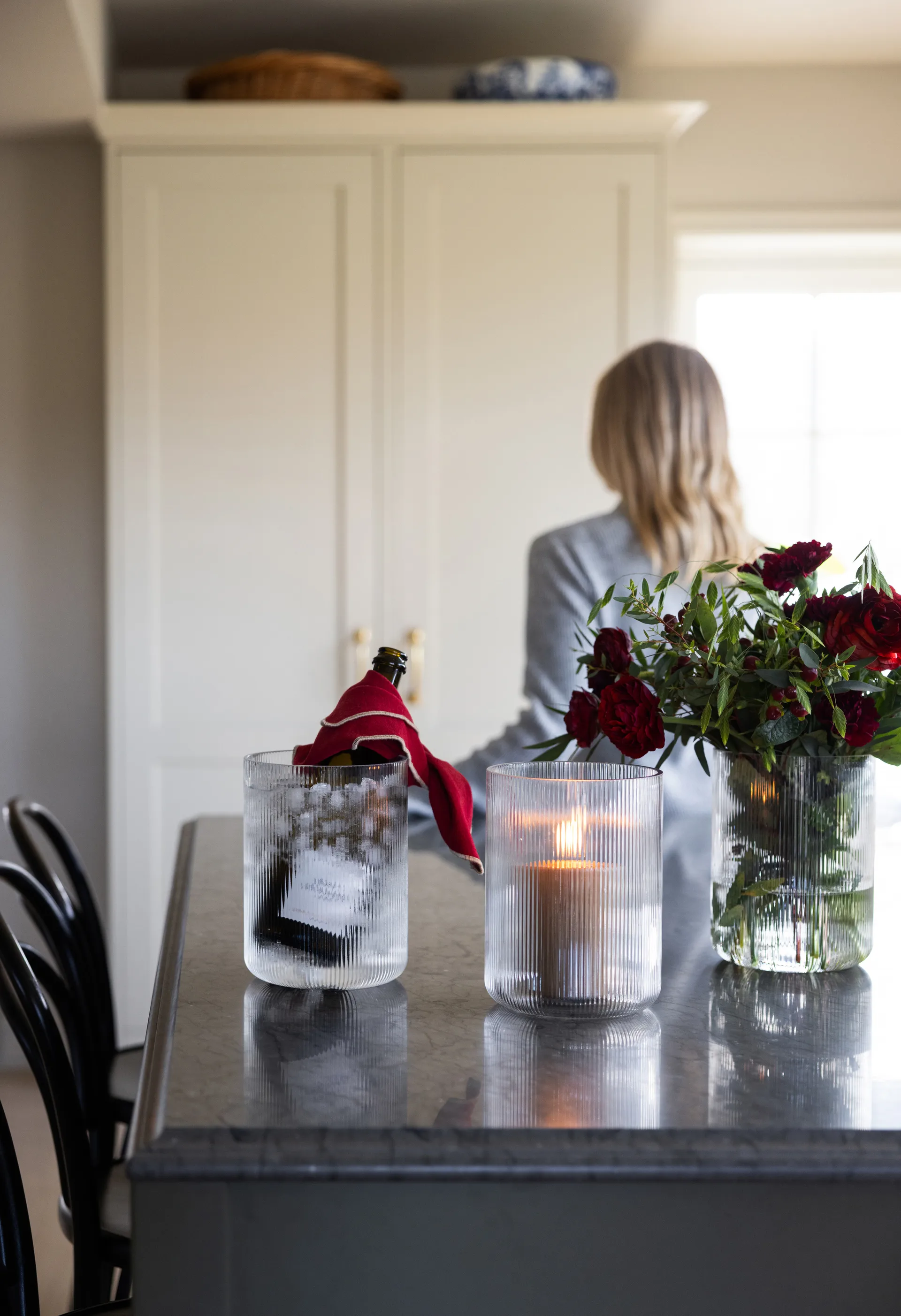 Sagaform Blanka vas/vinkylare Ø15x20 cm, Klar Sagaform