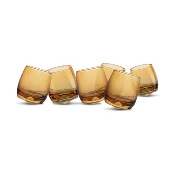 Sagaform tumblers med rundad botten 30 cl 6-pack - Amber - Sagaform