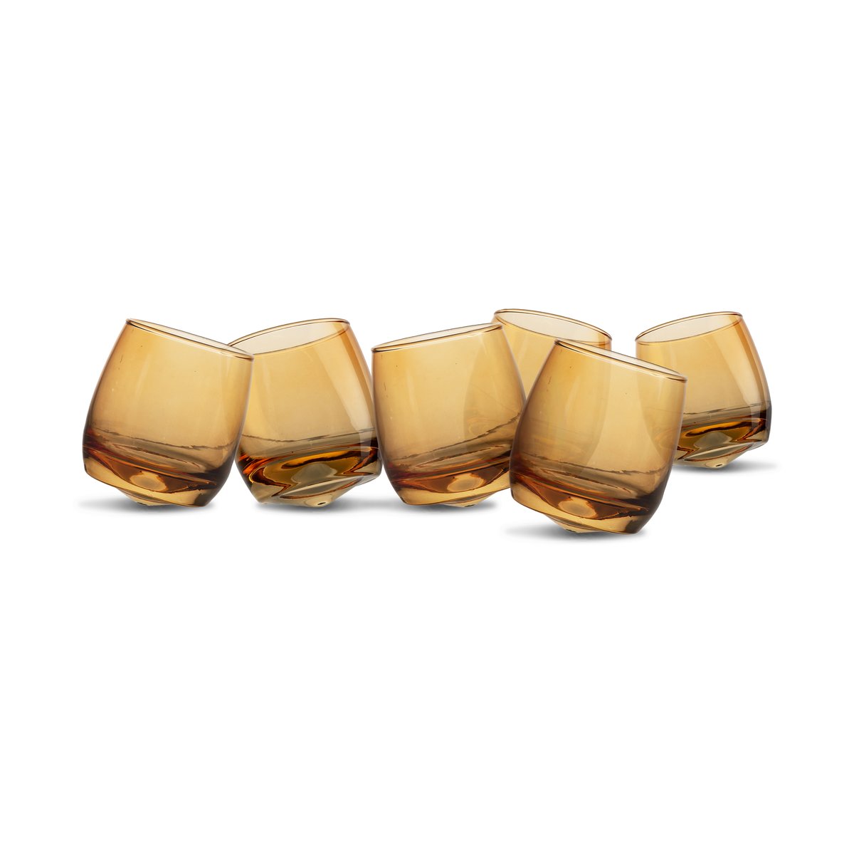 Sagaform tumblers med rundad botten 30 cl 6-pack Amber