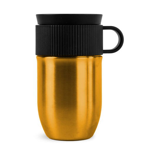 Sagaform Ted bilmugg termosmugg 28 cm Guld | Skandinavisk Design | Termosmuggar | Guldfärgad