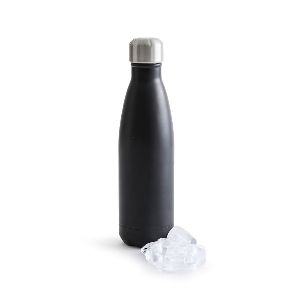 Sagaform To Go stålflaska 50 cl svart | Skandinavisk Design | Vattenflaskor | Svart