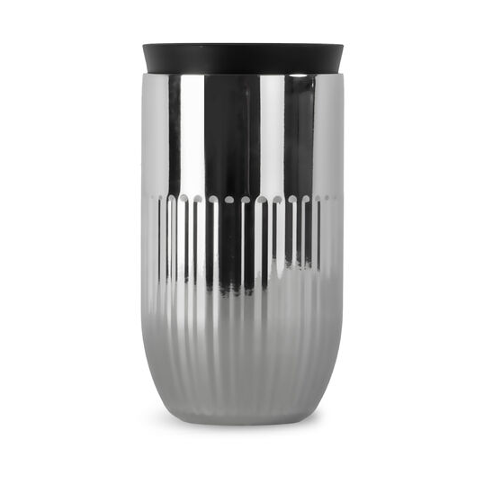 Sagaform Tova bilmugg termosmugg 32 cl Silver | Skandinavisk Design | Termosmuggar | Silverfärgad