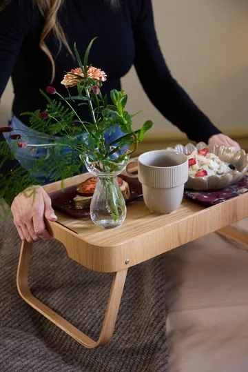 Ulli filt 130x170 cm - Brun randig - Sagaform