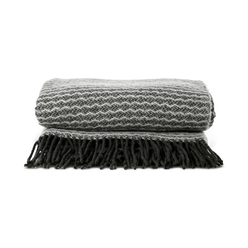 Sagaform Ulli filt 130x170 cm Grå | Skandinavisk Design | Bomullsplädar & Bomullsfiltar | Grå