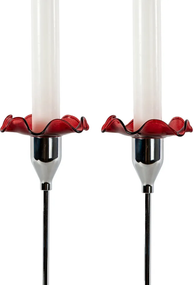 Viva ljusmanschett 2-pack, Vinröd Sagaform