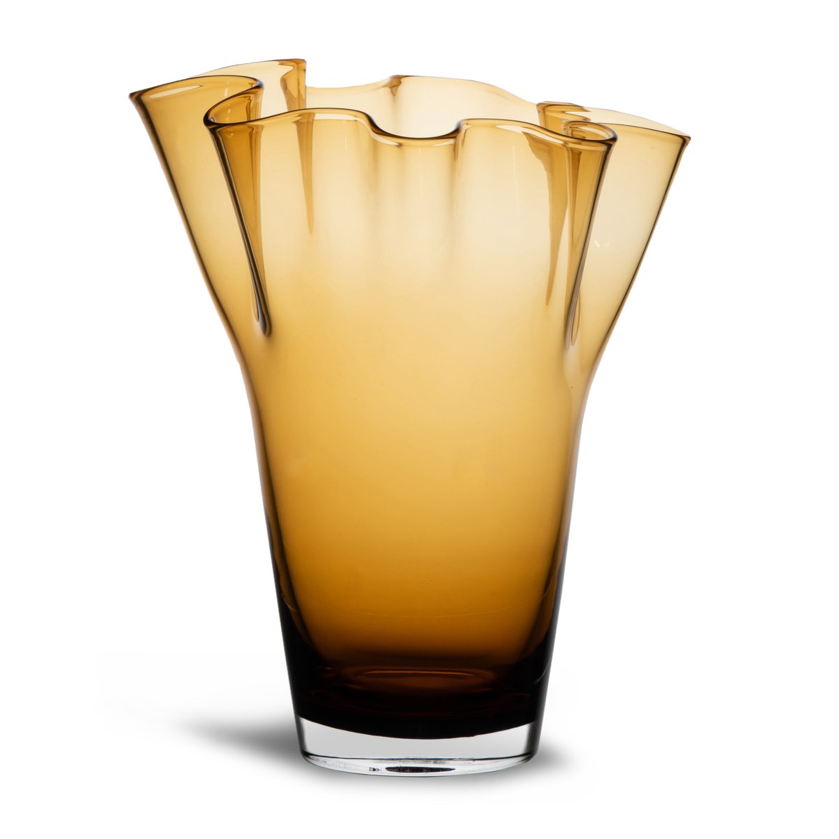 Sagaform Viva vas stor 24,5 cm Amber | Skandinavisk Design | Vaser | Gul