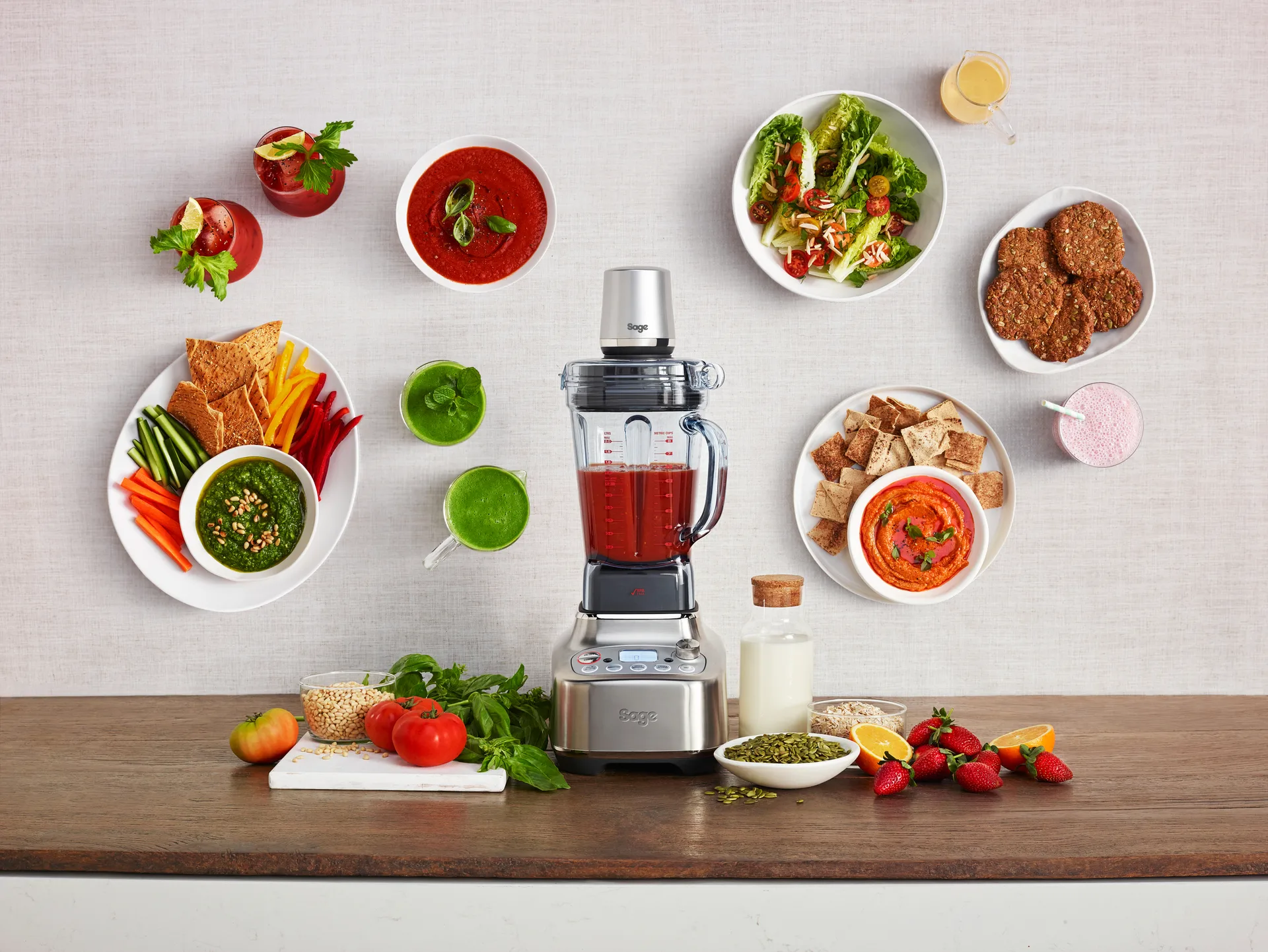 Sage SBL 002 vakuumtillbehör blender, Silver Sage