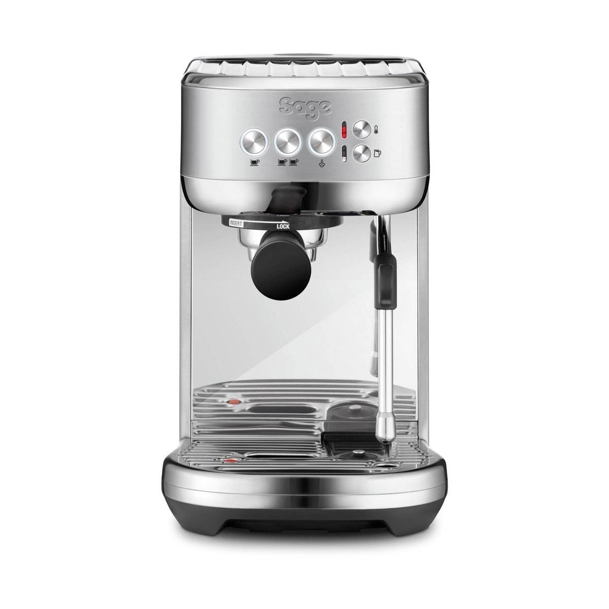 Sage SES 500 espressomaskin Brushed steel | Skandinavisk Design | Övriga kaffebryggare | Grå
