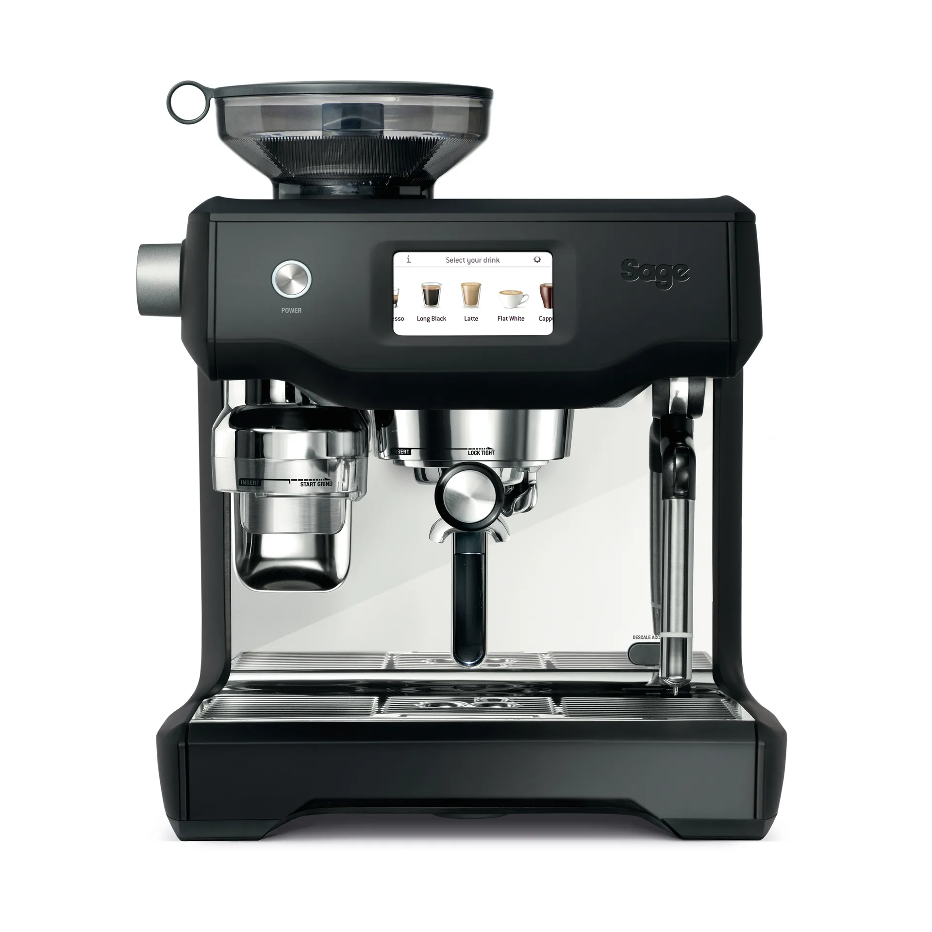 Sage SES 990 automatisk espressomaskin, Black Truffle Sage