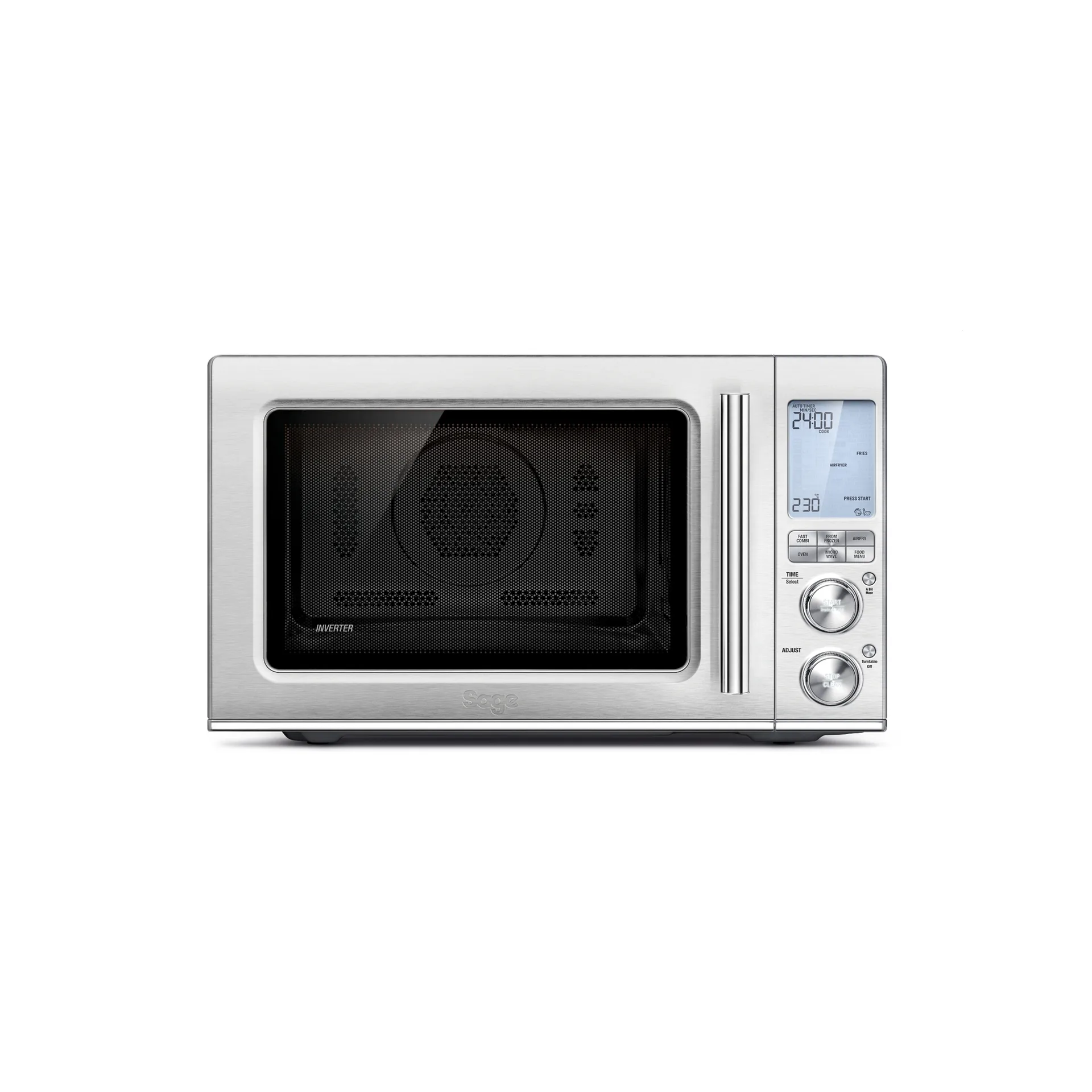 Sage SMO 870 3-i-1 mikro och airfryer, Brushed Steel Sage