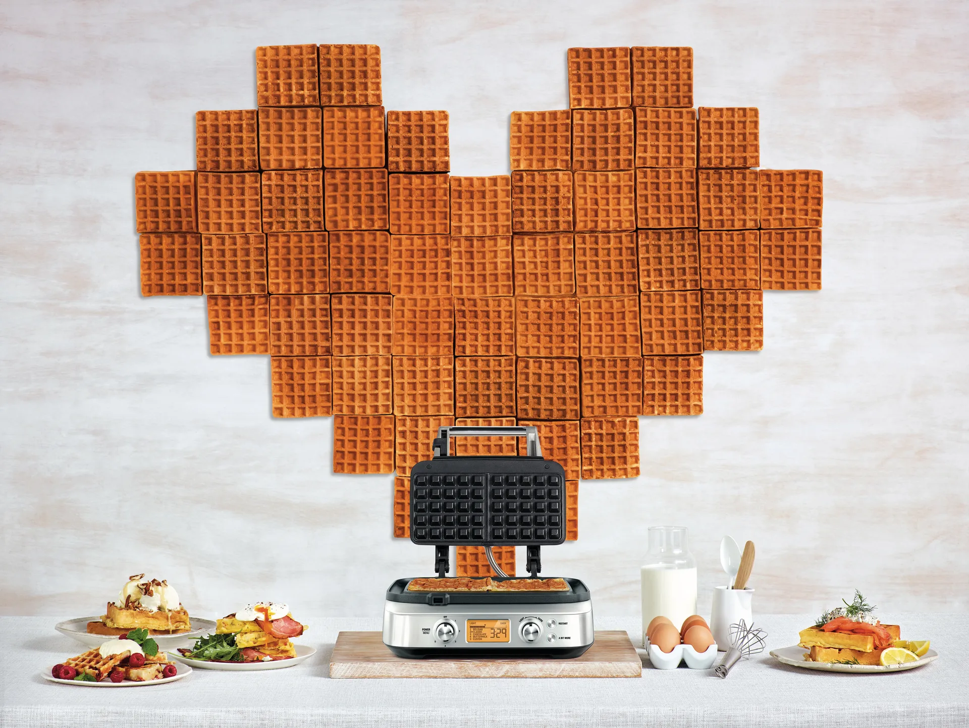 Sage SWM 620 våffeljärn, Brushed Steel Sage