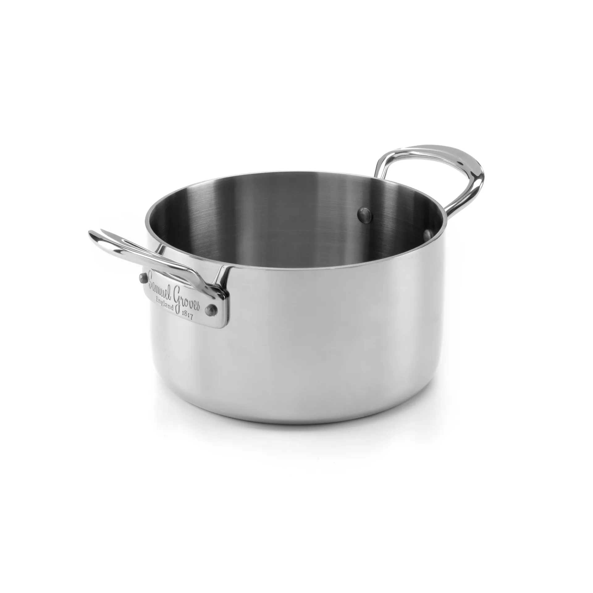 Samuel Groves gryta med lock rostfritt stål, 5 L Samuel Groves