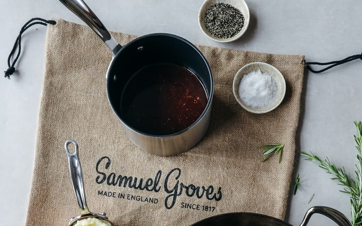 Samuel Groves non stick mjölkkastrull Ø14 cm, Rostfritt stål Samuel Groves