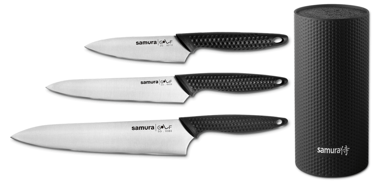 Samura Golf knivset 4 delar Svart | Skandinavisk Design | Knivset | Svart