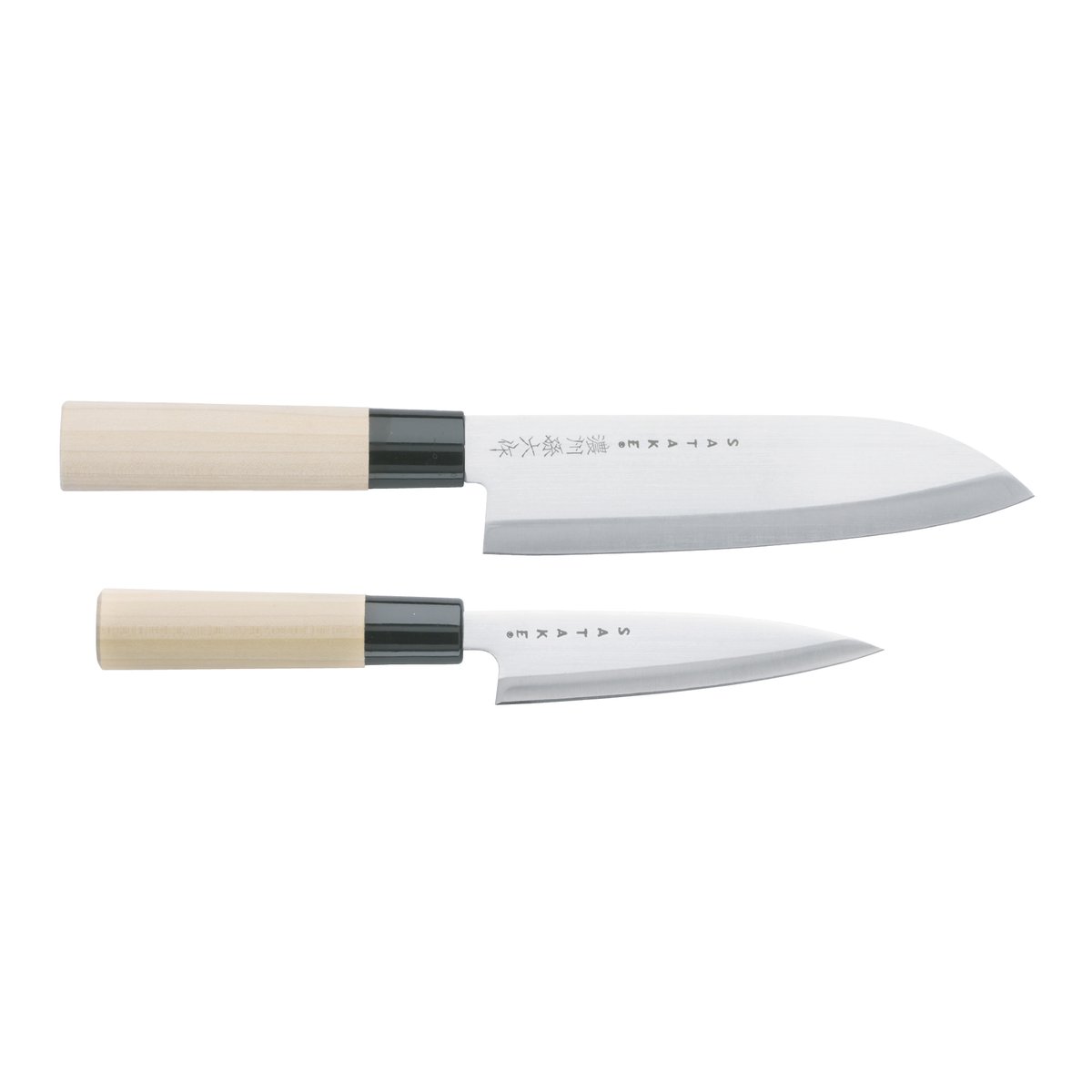 Satake Houcho knivset petty & santoku 2 delar | Skandinavisk Design | Knivset | Beige