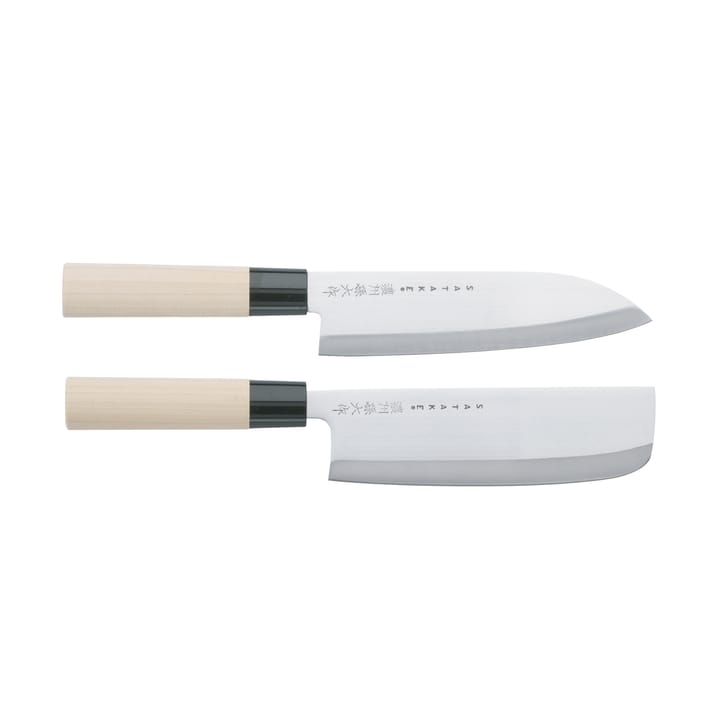 Satake Houcho knivset santoku & nakiri - 2 delar - Satake