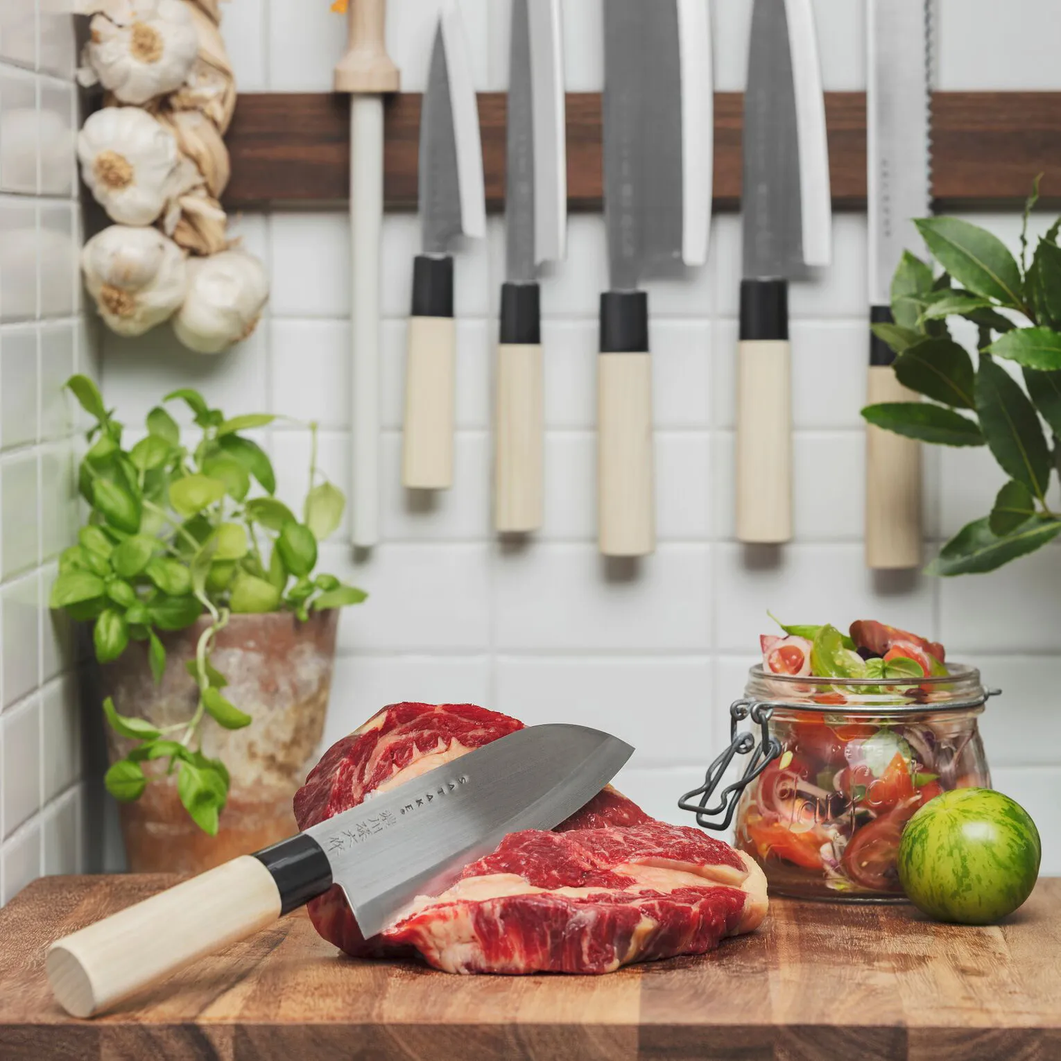 Satake Houcho kockkniv, 17 cm Satake