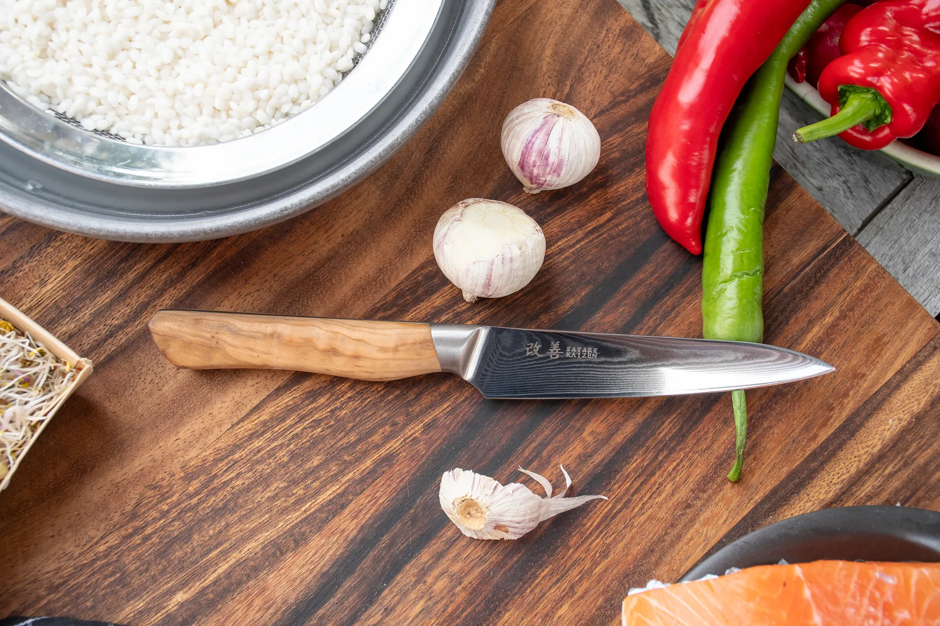 Satake Kaizen Petty skalkniv, 12 cm Satake