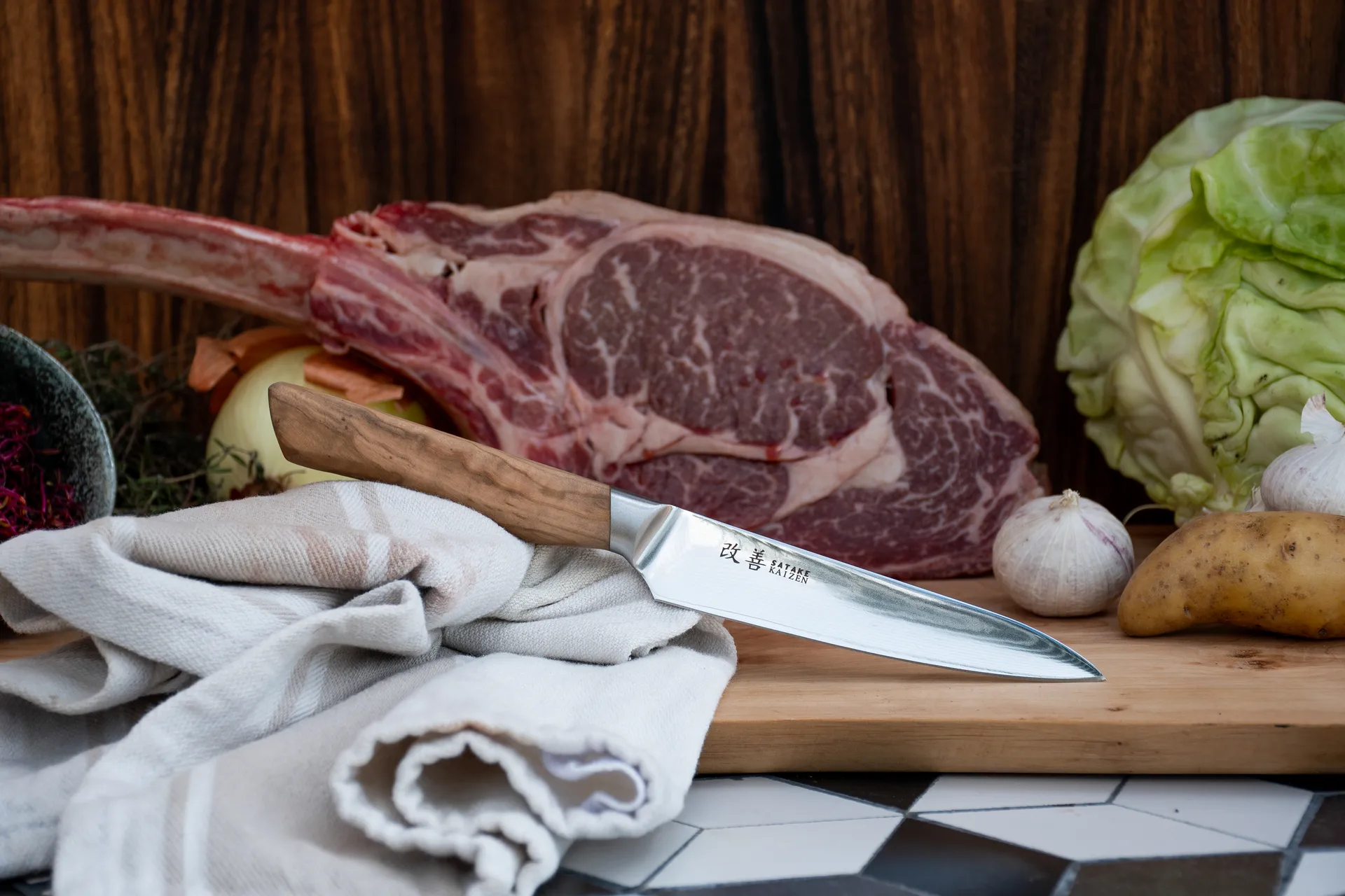 Satake Kaizen Petty skalkniv, 12 cm Satake