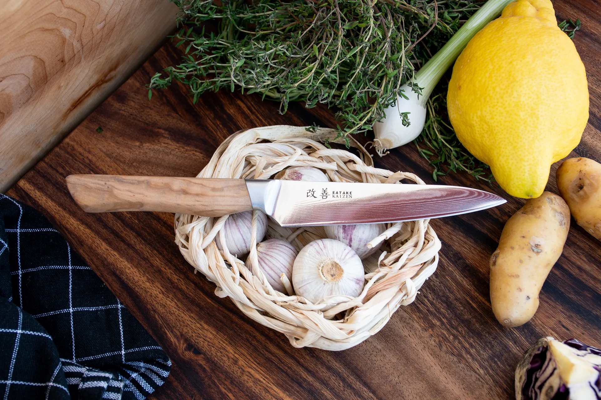 Satake Kaizen Petty skalkniv, 12 cm Satake