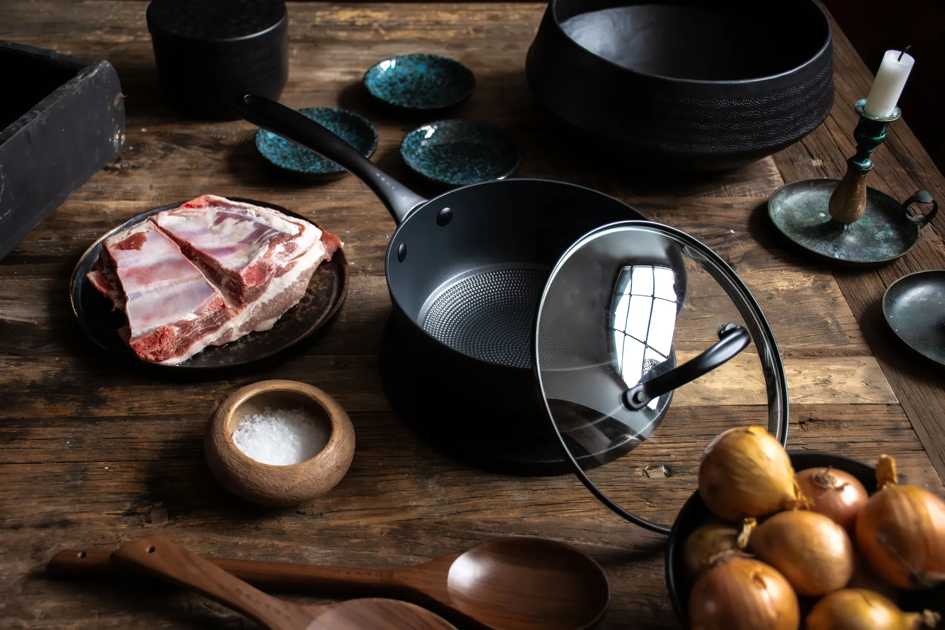 Satake kastrull sautés lättviktsgjutjärn, 20 cm Satake