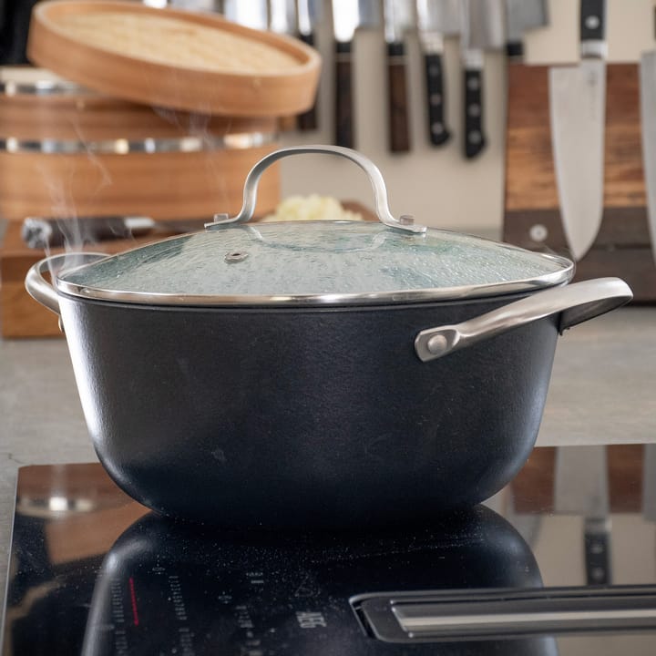 Satake kastrull sautés med glaslock 2 delar, 4 L Satake