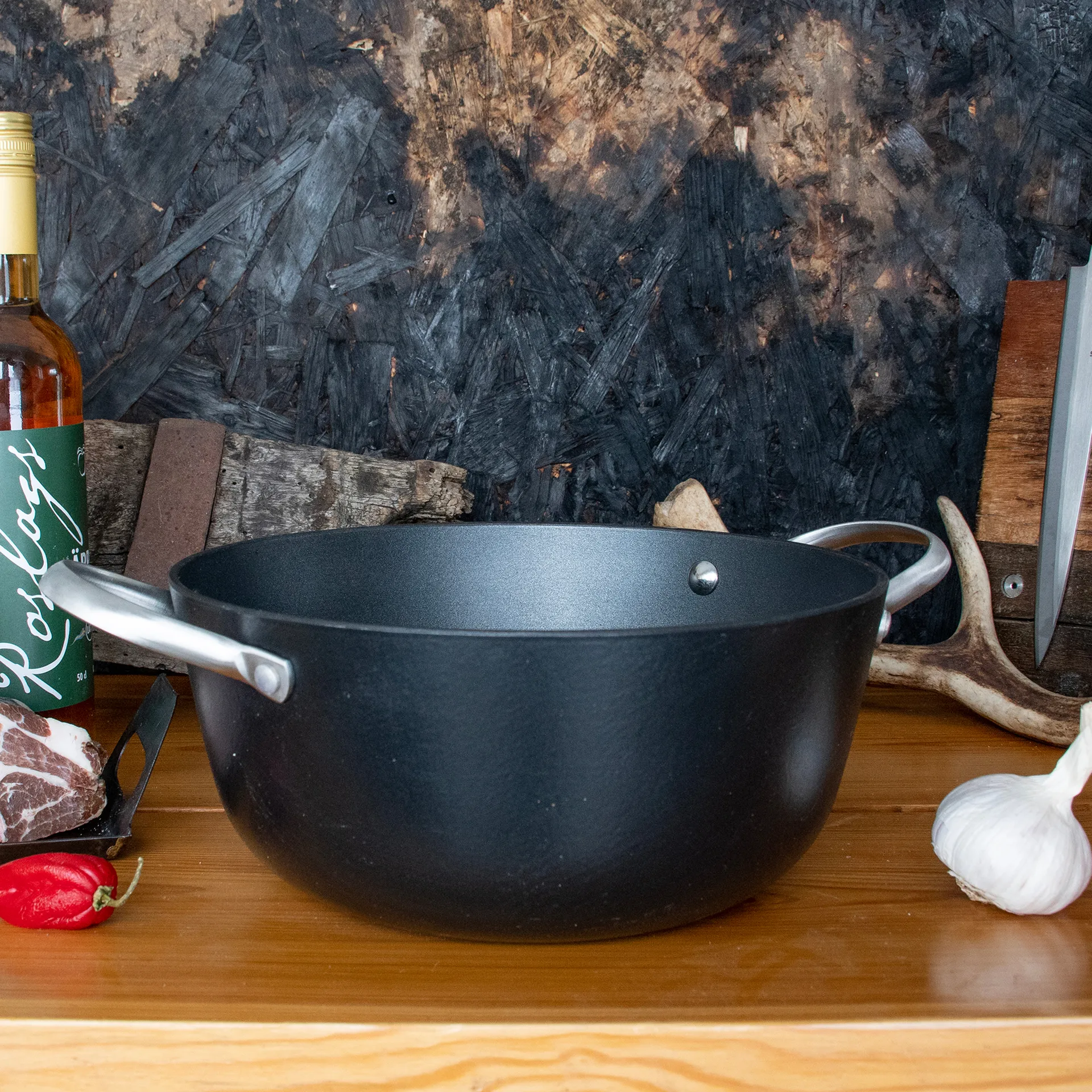 Satake kastrull sautés med glaslock 2 delar, 4 L Satake