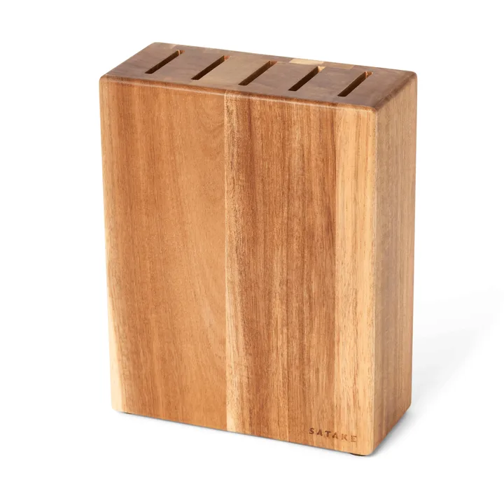 Satake knivställ - Akacia, 5 knivar, 22,8x18x8 cm - Satake