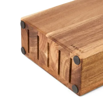 Satake knivställ - Akacia, 5 knivar, 22,8x18x8 cm - Satake