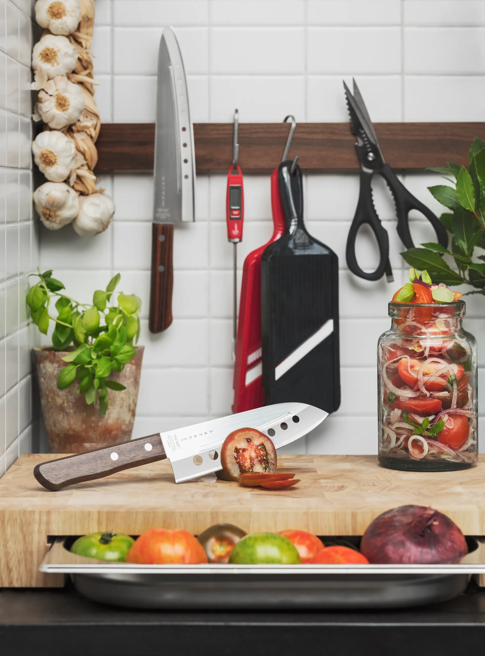 Satake magnetlist 50 cm, Valnöt Satake