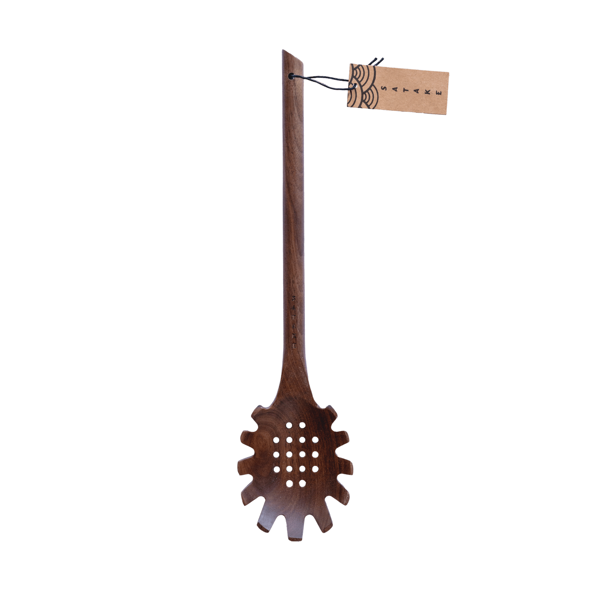Satake spagettislev 33,5 cm Valnöt | Skandinavisk Design | Slevar & Skedar | Brun