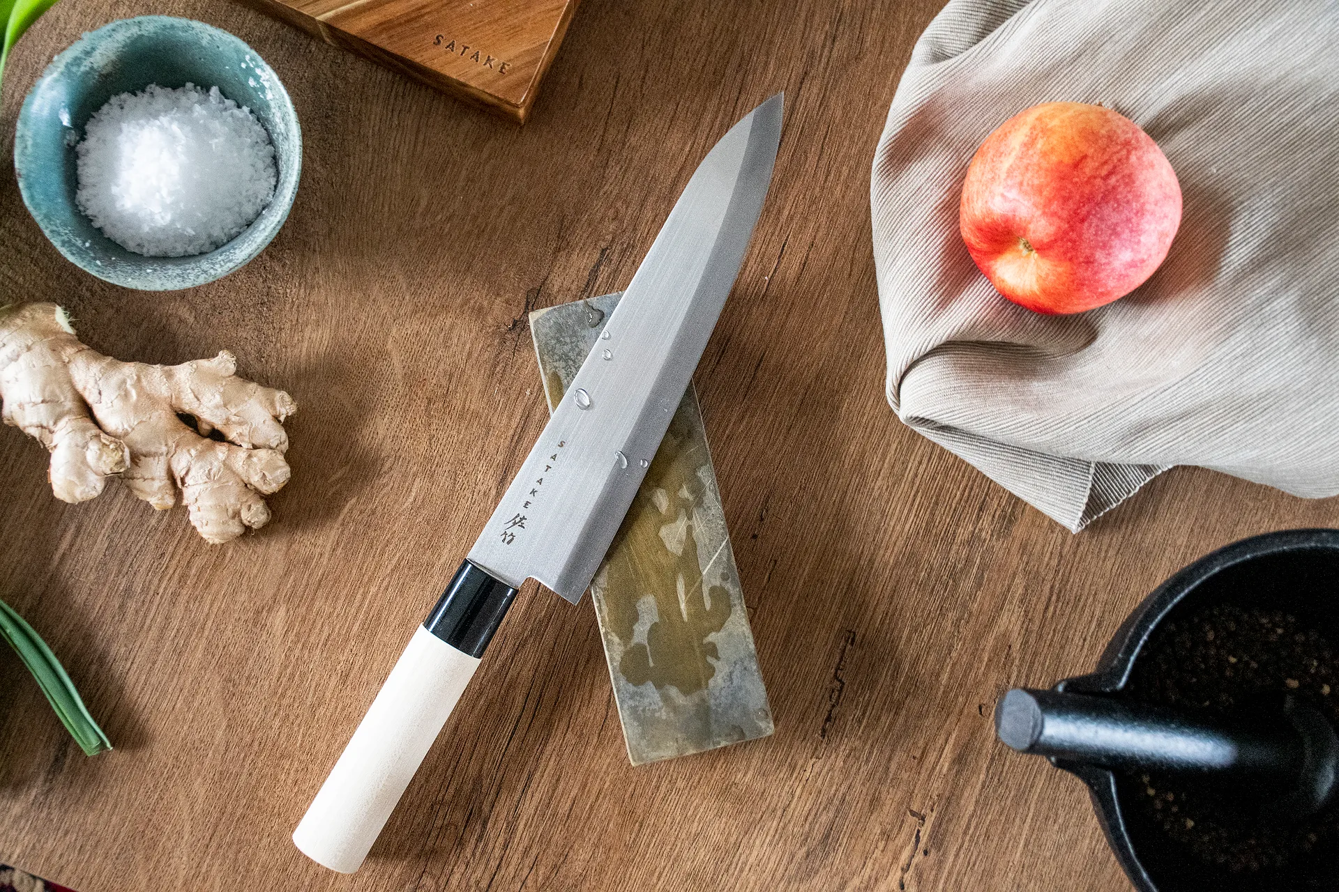 Satake våtsten, 1000/3000 grit Satake